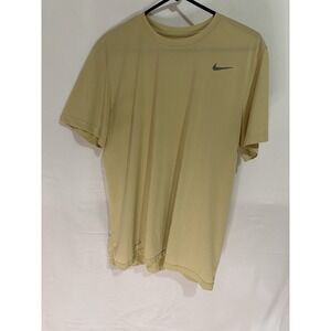 Nike Mens Dri-FIT Ready Short Sleeve Athletic Fitness T-Shirt Brown Large